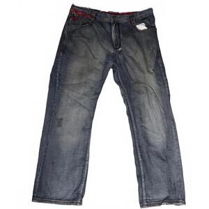 Vintage Y2K Pepe Jeans London Skull Denim Baggy Hip Hop Skater Jeans 38